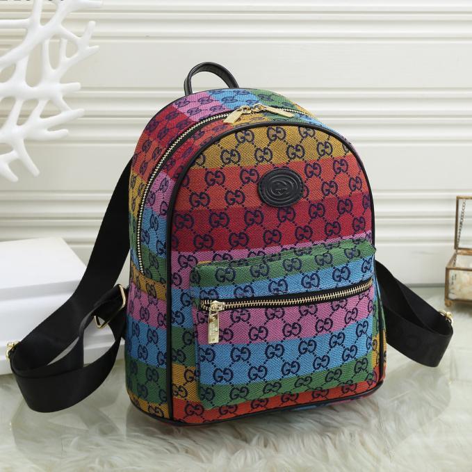 GG Fashion Leather Adjustable Shoulder Strap Backpack Shoulder B