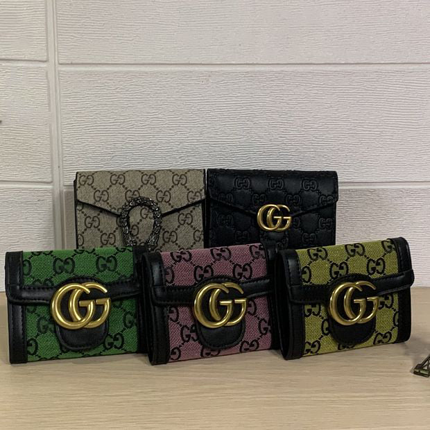 GG Women's Short Flap Wallet Bag