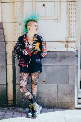 Stand out the crowed with the crust punk look 