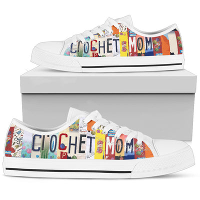 Crochet Mom Canvas Low Top Shoes 