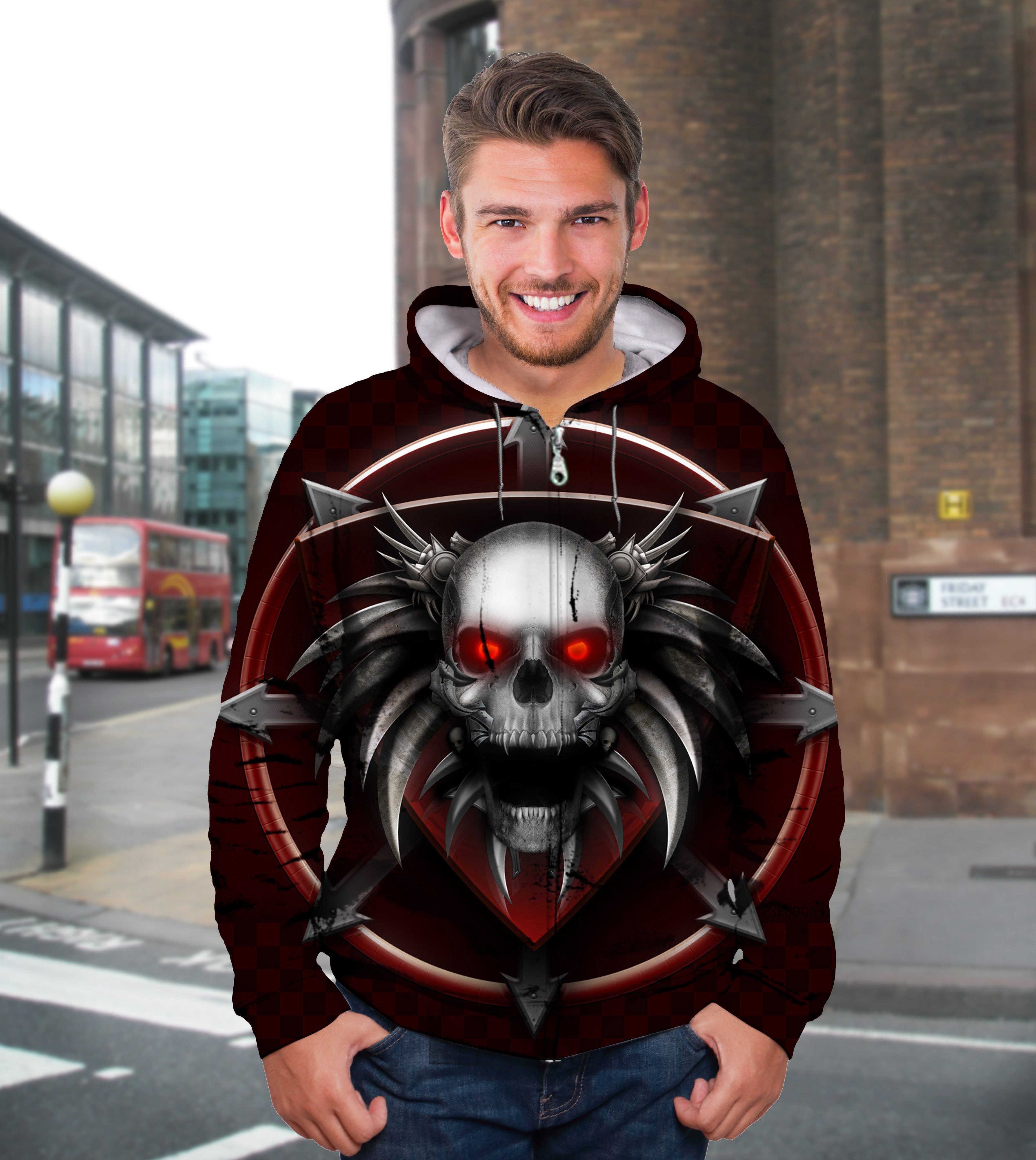 horror zip up hoodie