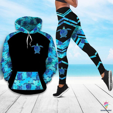 Turtle Hoodie And Leggings Set