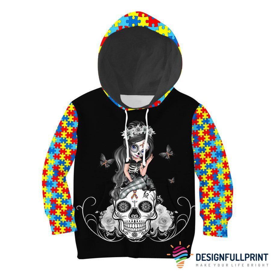 kids skull hoodie