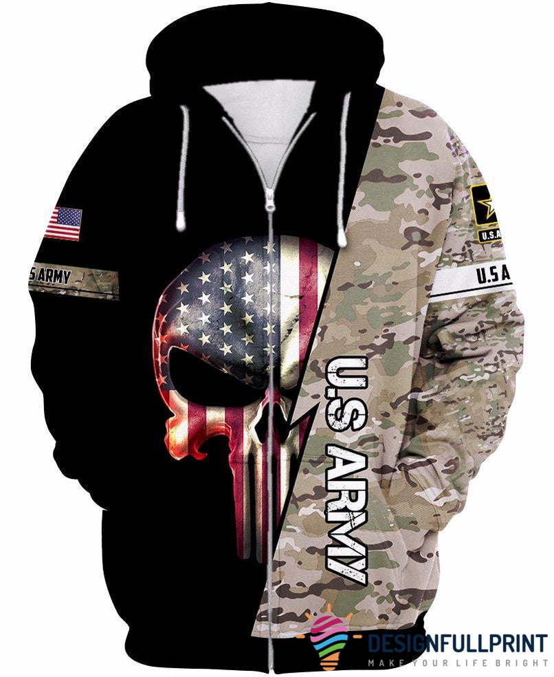 army zip up hoodie