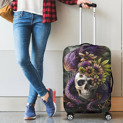 3d skull luggage