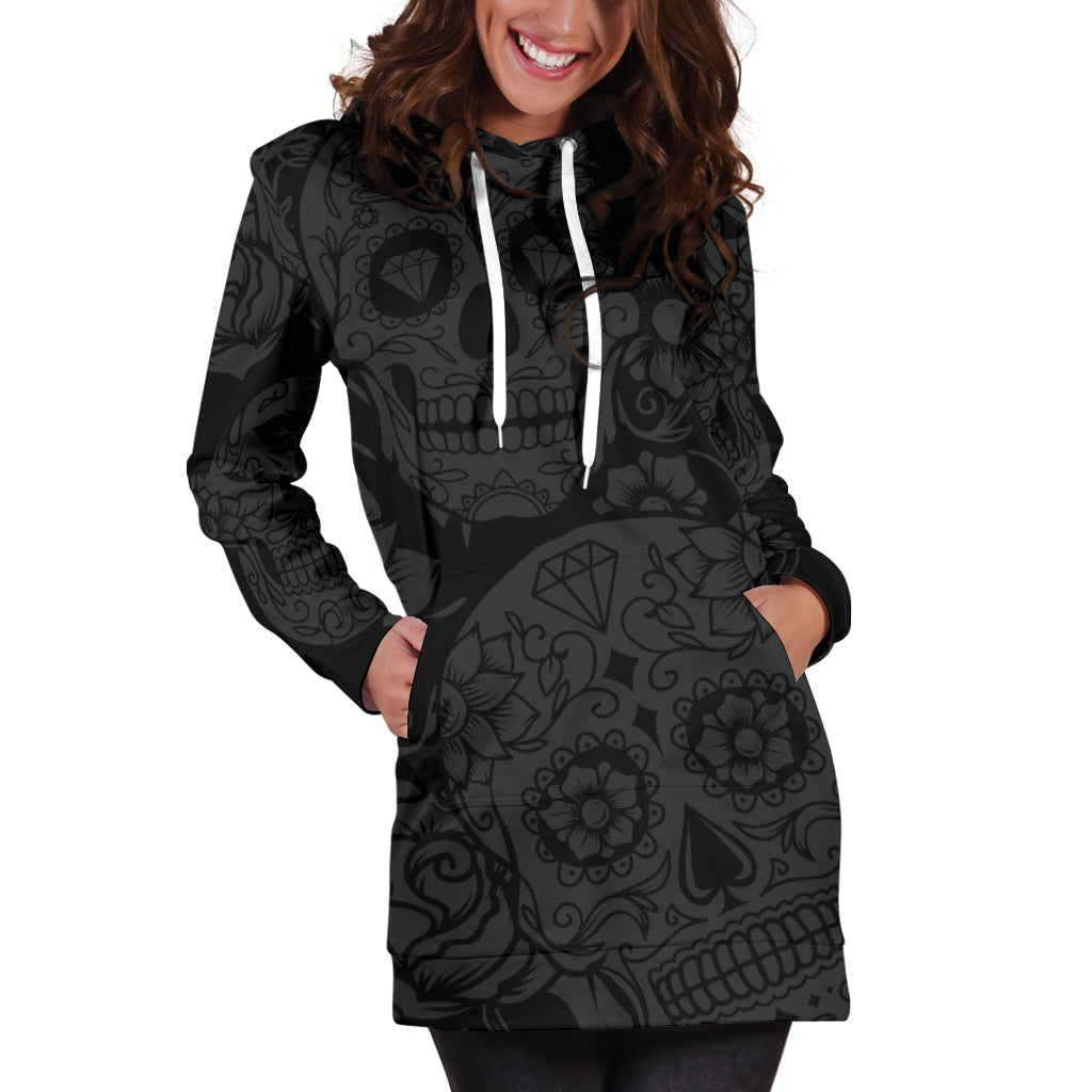 sugar skull hoodie women's