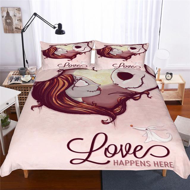 Couple Nightmare Before Christmas Bedding Set Designfullprint