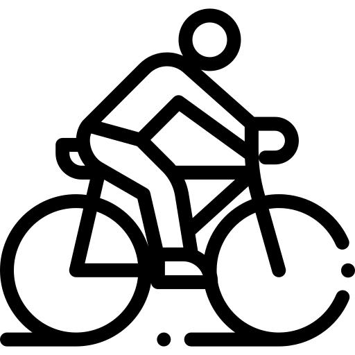cycling, cyclist, drawing of a person riding a bike