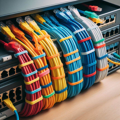 Use of cable ties in RJ45 ethernet connection