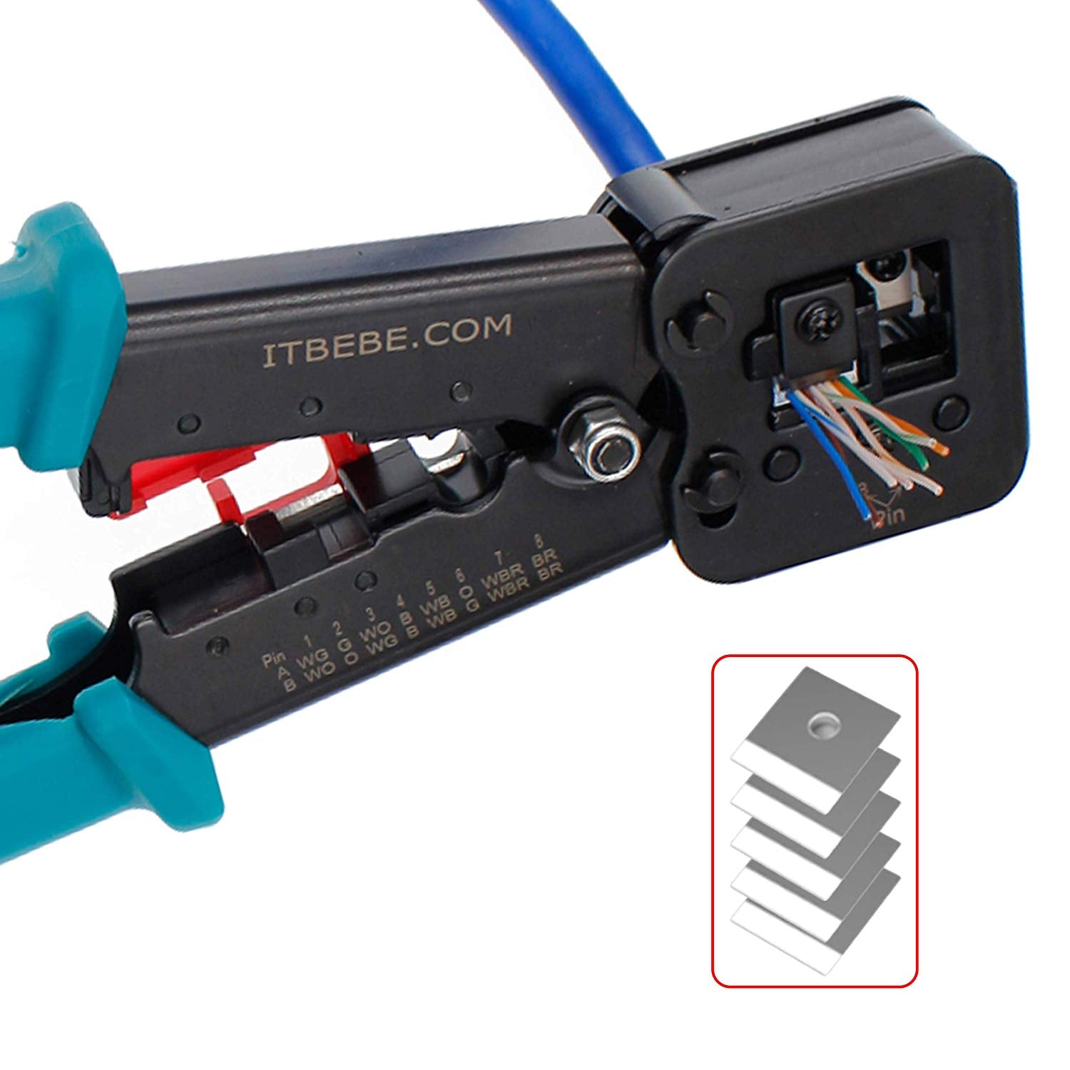 passthrough rj45 connector