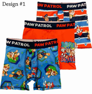 Paw Patrol Boxer Briefs Boys 3 Pack Action Underwear