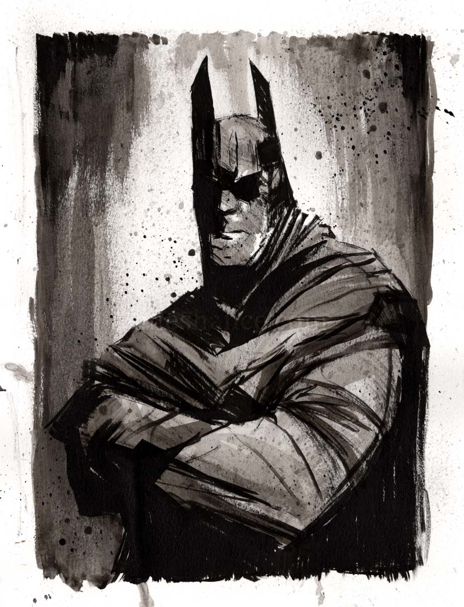 The Dark Knight #2 (Original Ink Drawing) – Art by James Hance