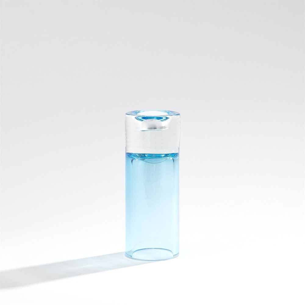 Small Blue Radiant T-Lite Holder and Vase