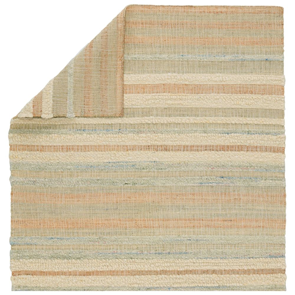 10'X14' Thalia Natural Area Rug with Striped Design in Beige/Blue