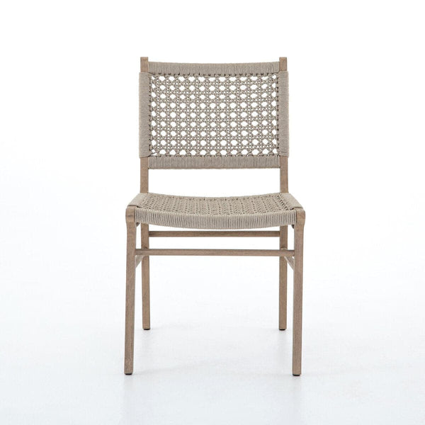 Delmar Outdoor Dining Chair - Washed Brown-Fsc