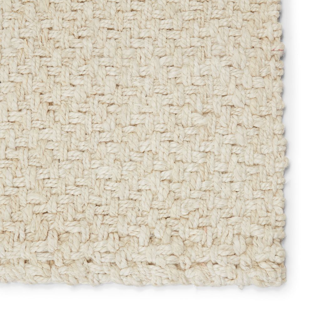 10'X14' Tegani Solid White Natural Area Rug