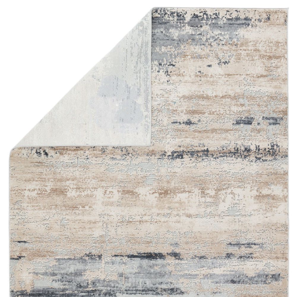 10'X14' Danube Abstract Area Rug in Beige/Gray