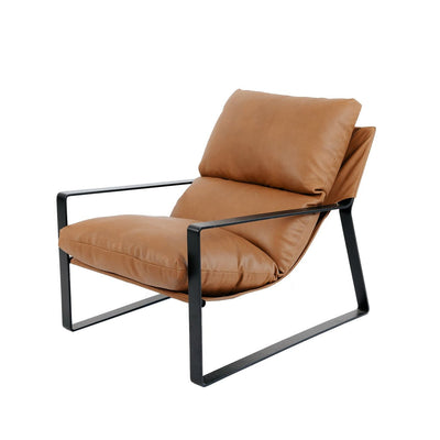 wyatt leather sling chair