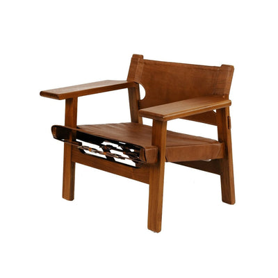 wyatt leather sling chair