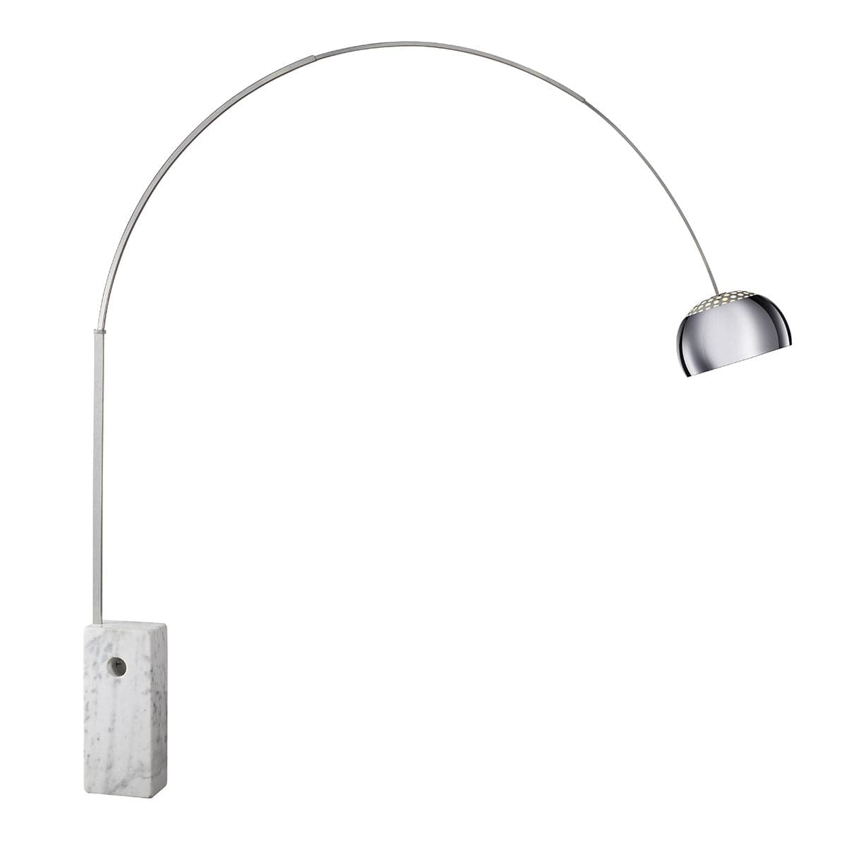 Arco Floor Lamp with Italian Carrera Marble Base — France & Son