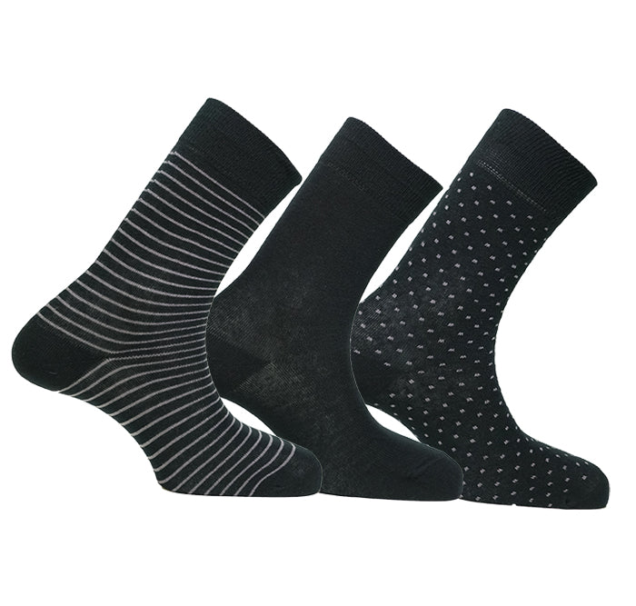 Chaussettes noires - 2 paires (9703333)