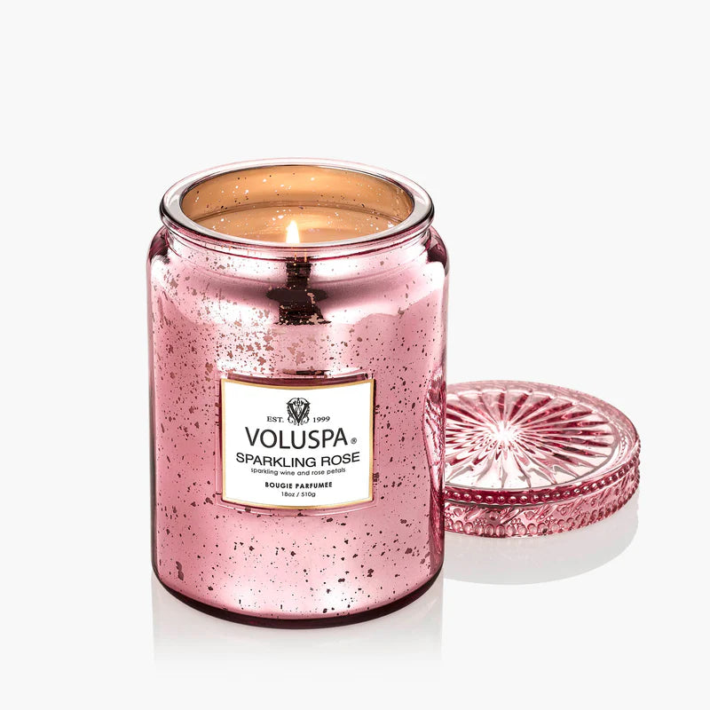 Sparkling Rose Large Jar Speckle