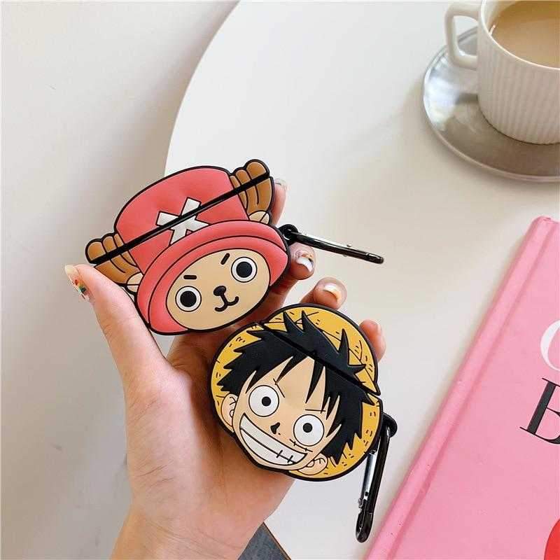 One Piece Luffy Airpods Case Pink Panda