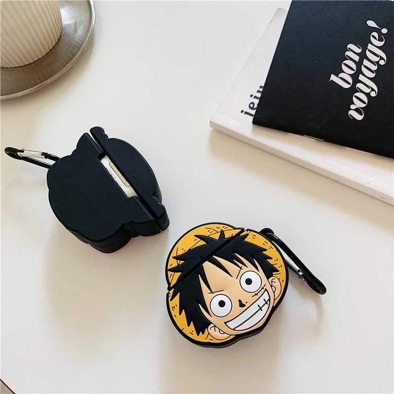 One Piece Luffy Airpods Case Pink Panda