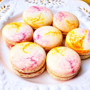 Fuchsia & Yellow Swirl Macarons Kit by Sugardust and Sprinkles