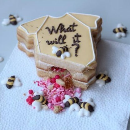 What Will It Bee Gender Reveal Cookies Kit By Montreal Confections Global Belly