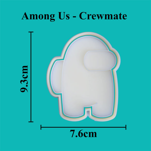 Among Us Crewmate Cookie Cutter And Embosser Set Just Little Luxuries