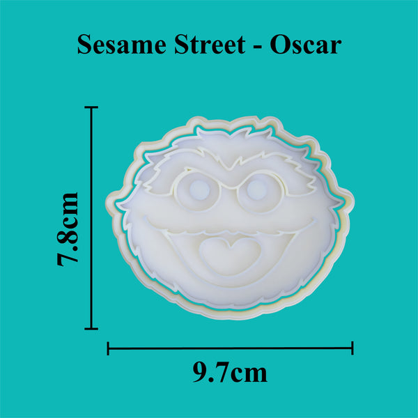 STL file Sesame Street Cookie Monster Fondant / Cookie Cutter with