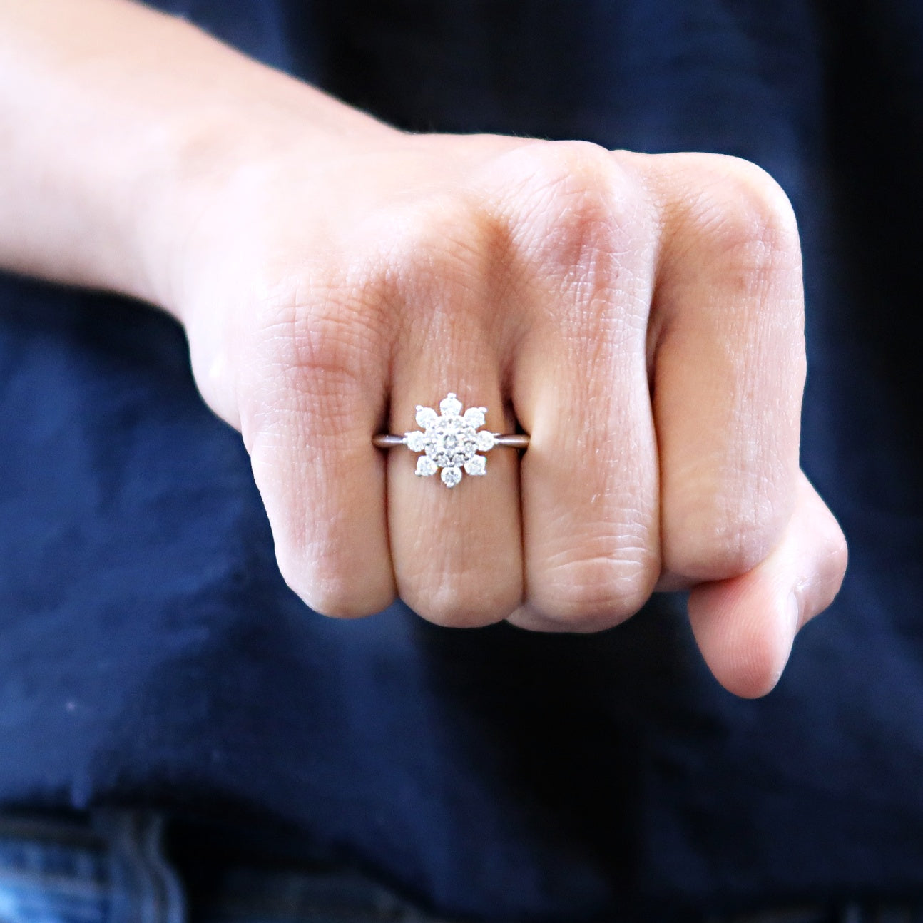 tiffany flower engagement ring