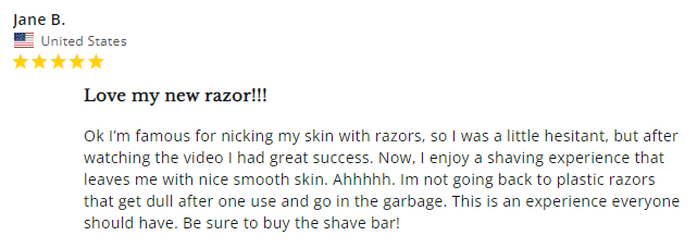 A Drop in the Ocean Sustainable Living Zero Waste Shop Safety Razor Review