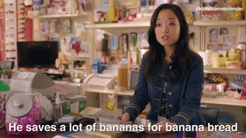 #kimsconvenience "He saves a lot of bananas for banana bread"