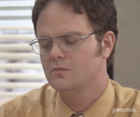 The Office: Dwight Schrute frustrated giphy