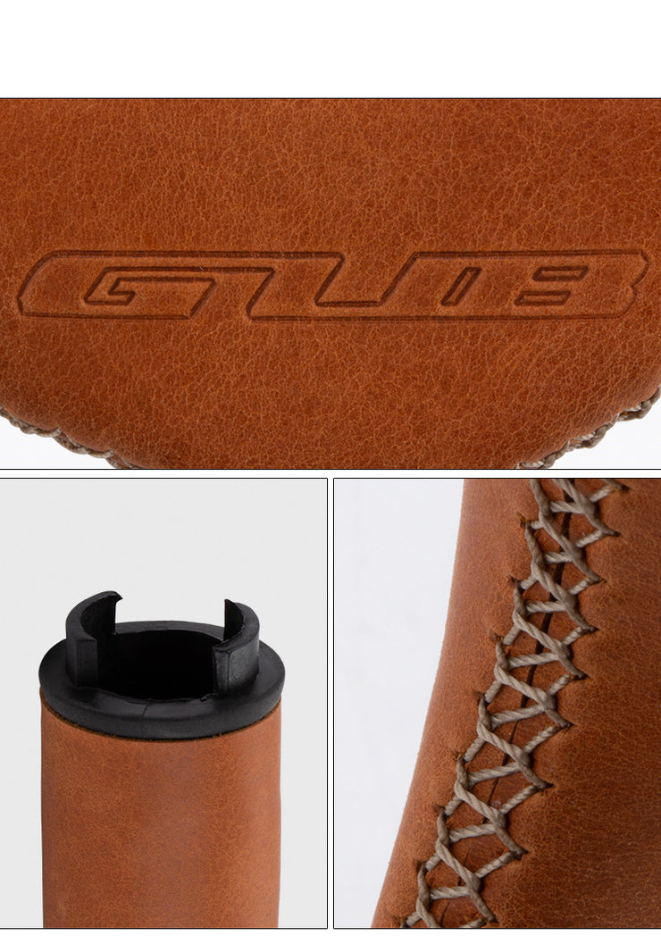 Cowhide Leather Handlebar Grips