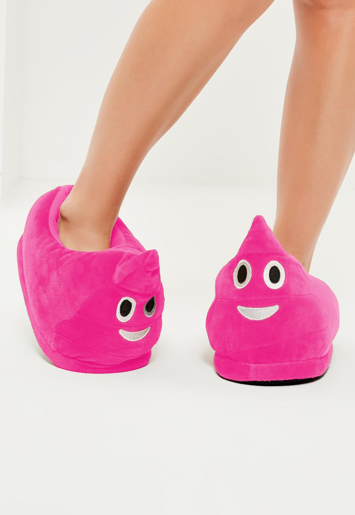 girls emoji slippers