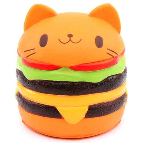 Slow Rising Kawaii Jumbo Cat Burger Squishy Desire Deluxe Store