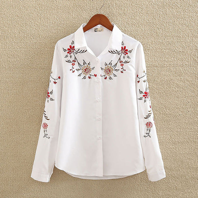 floral embroidered clothing