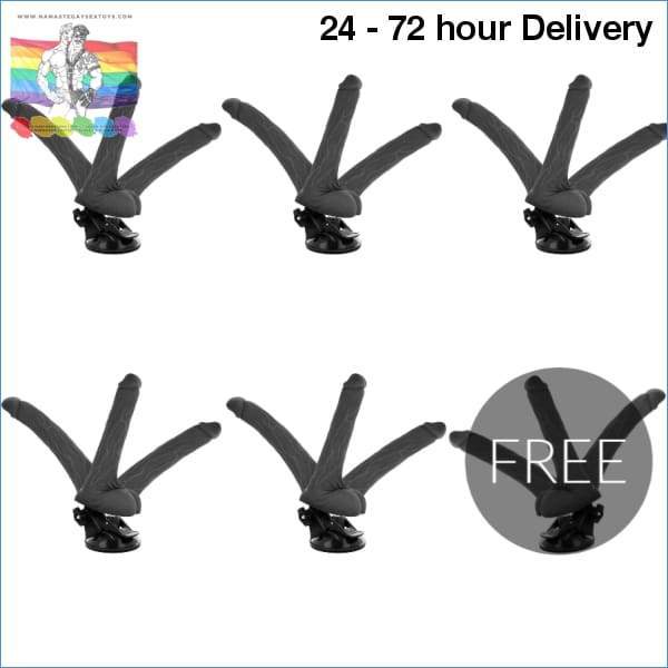 BASECOCK REALISTIC BENDABLE REMOTE CONTROL BLACK 18.5 CM 5+1 FREE XXX toys|Penises Online sex toy store Namaste Gay Sex Toys