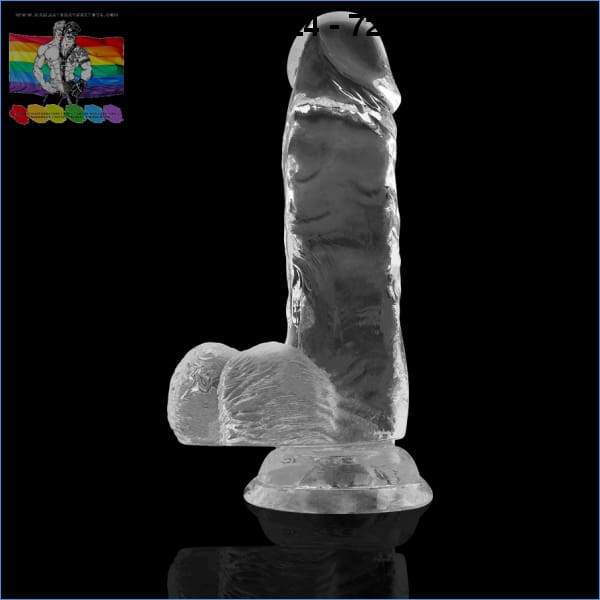 XRAY CLEAR COCK WITH BALLS 15.5CM X 3.5CM XXX toys|Penises Online sex toy store Namaste Gay Sex Toys