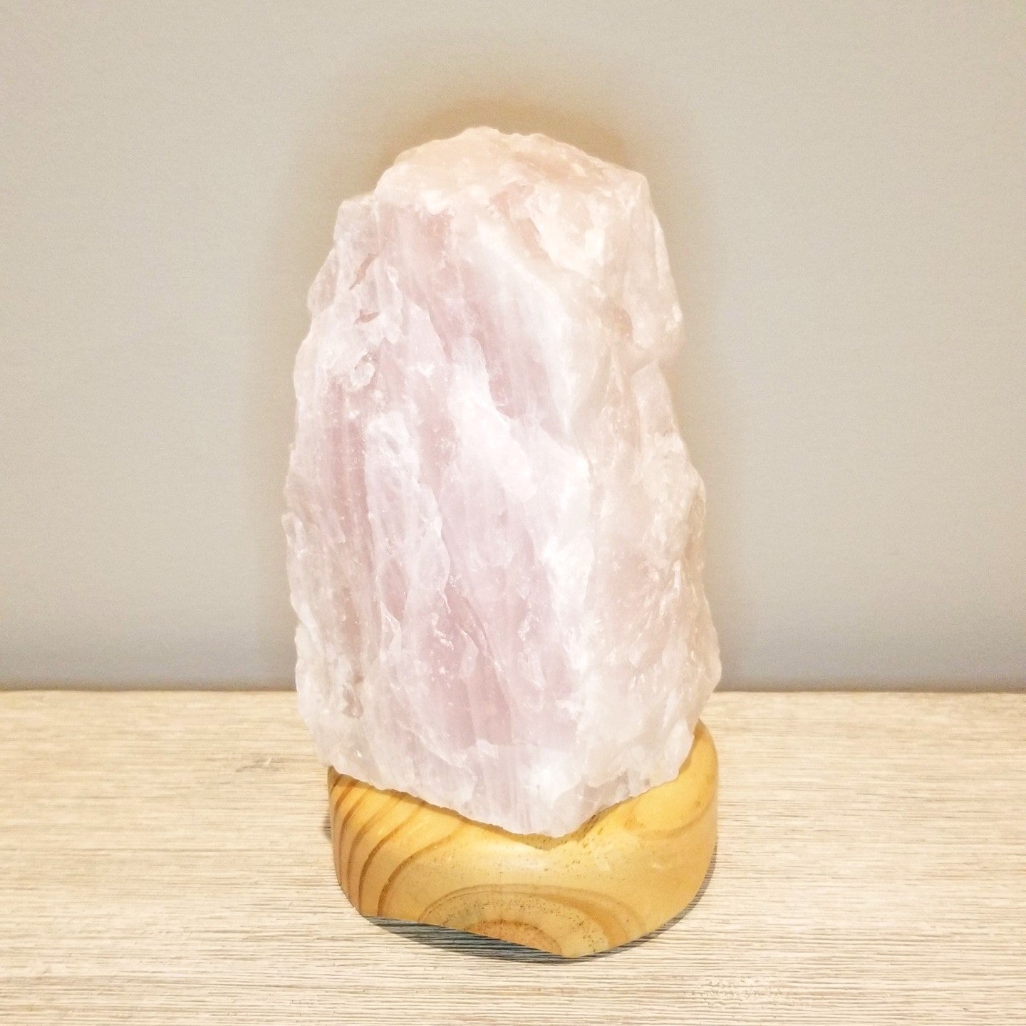 large rose quartz lamp