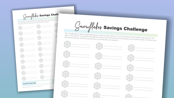 Debt Free Charts Big Finance Pack Snowflake Savings Challenge Budget Printable Planner Binder