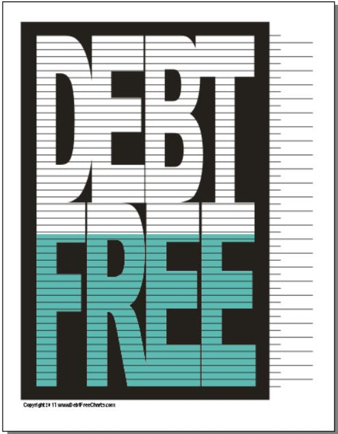 Free Printable Debt Free Charts