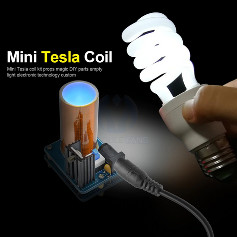 Sonew Mini bobine de Tesla Mini bobine Tesla alimentée par batterie sans  allumage à distance d'arc kit de bricolage électronique