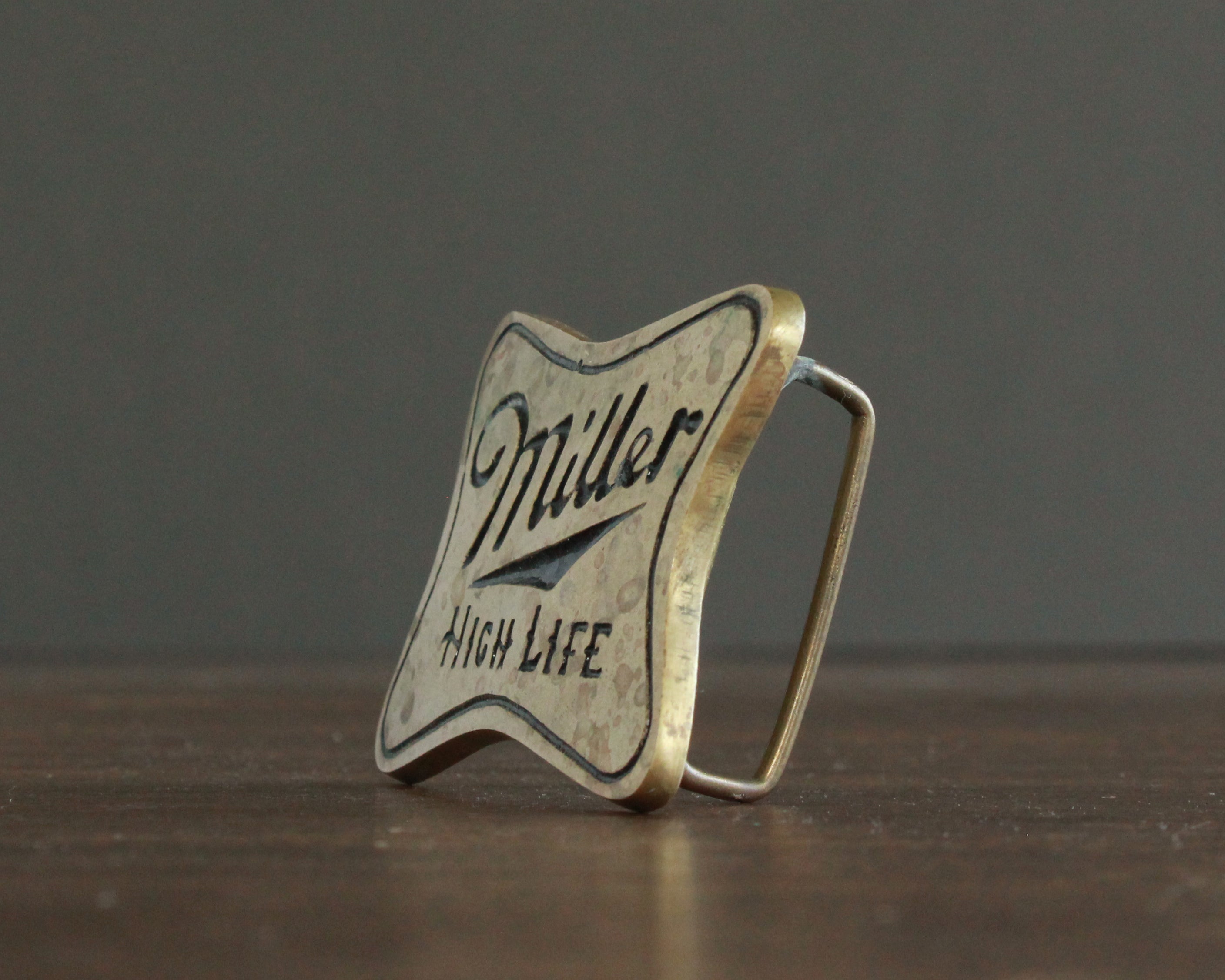 Miller High Life Vintage Brass Belt Buckle – High Desert