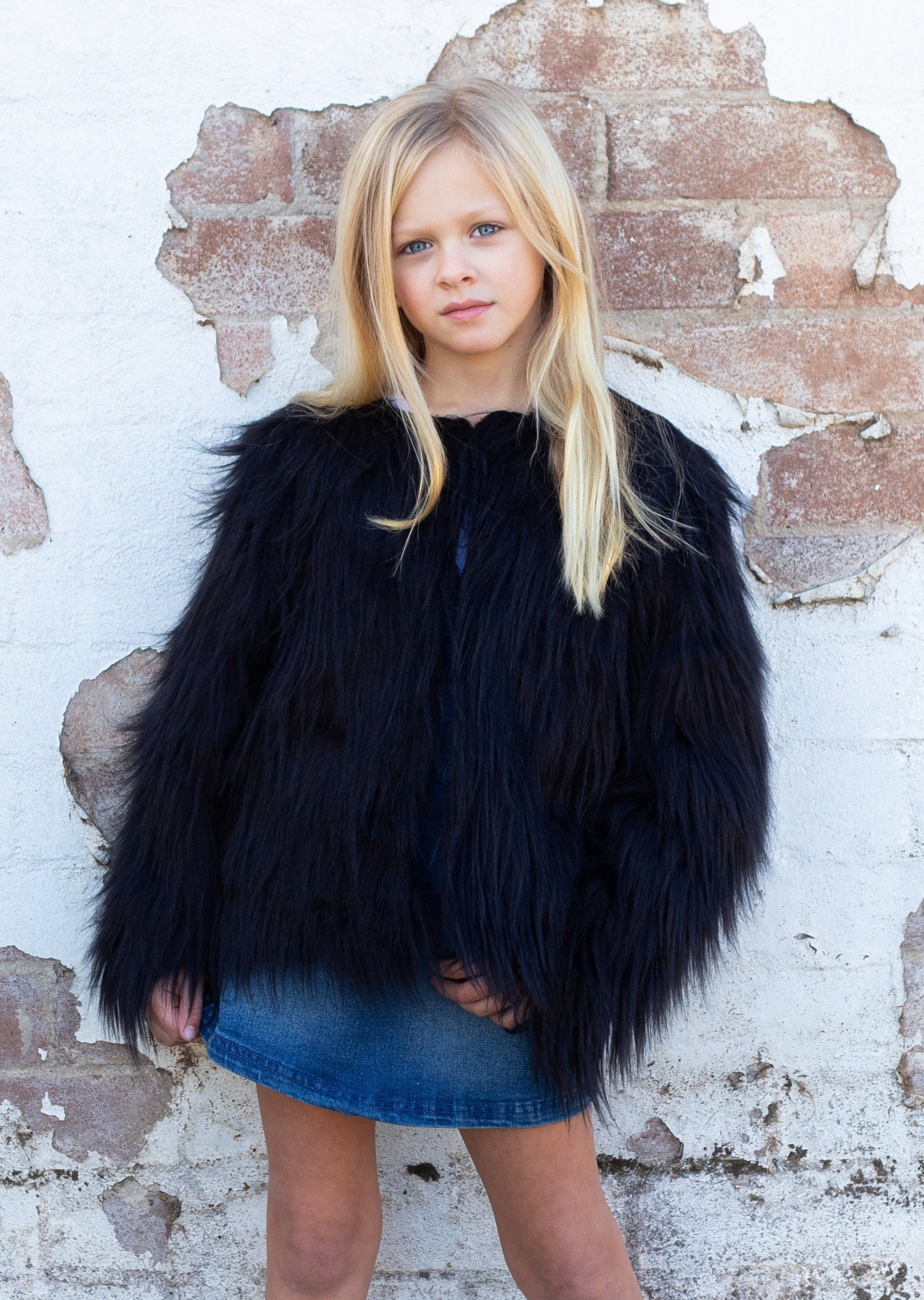 girls fur coat