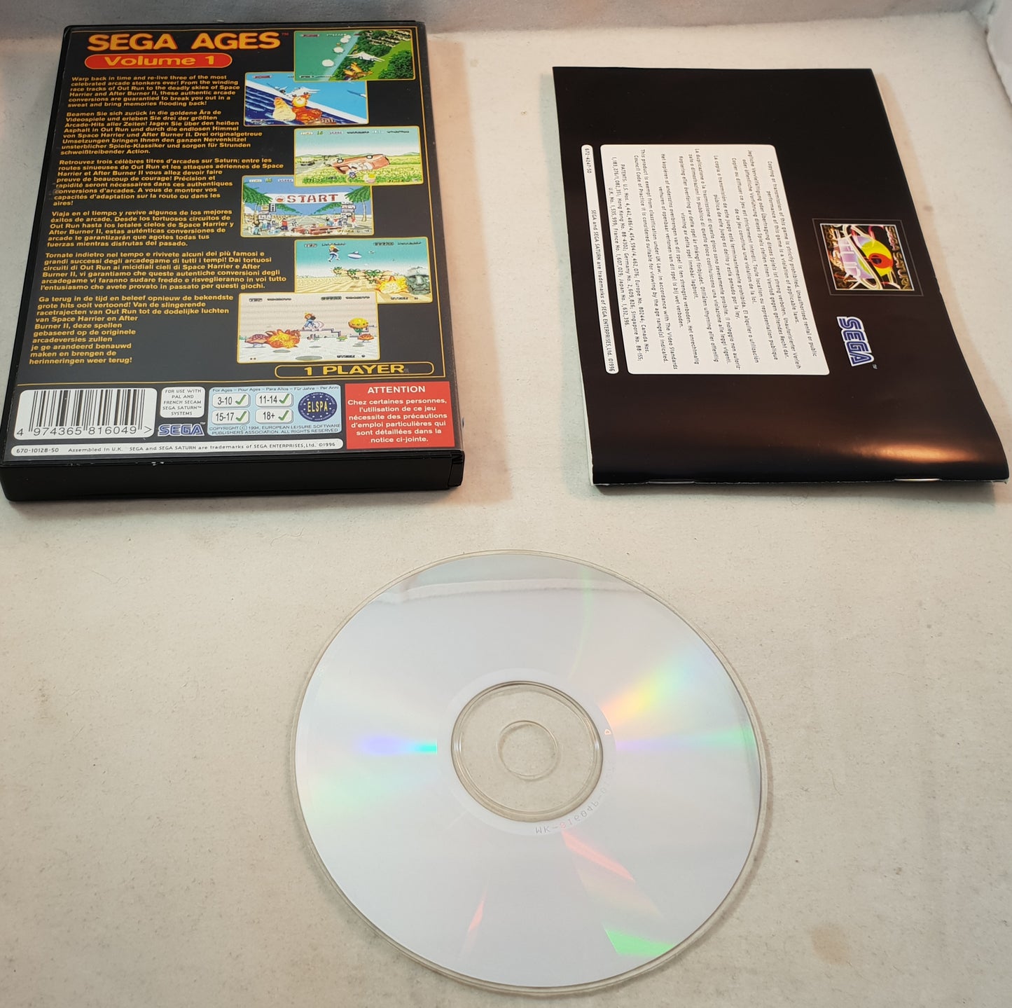Sega Ages Volume 1 Sega Saturn Game – Retro Gamer Heaven