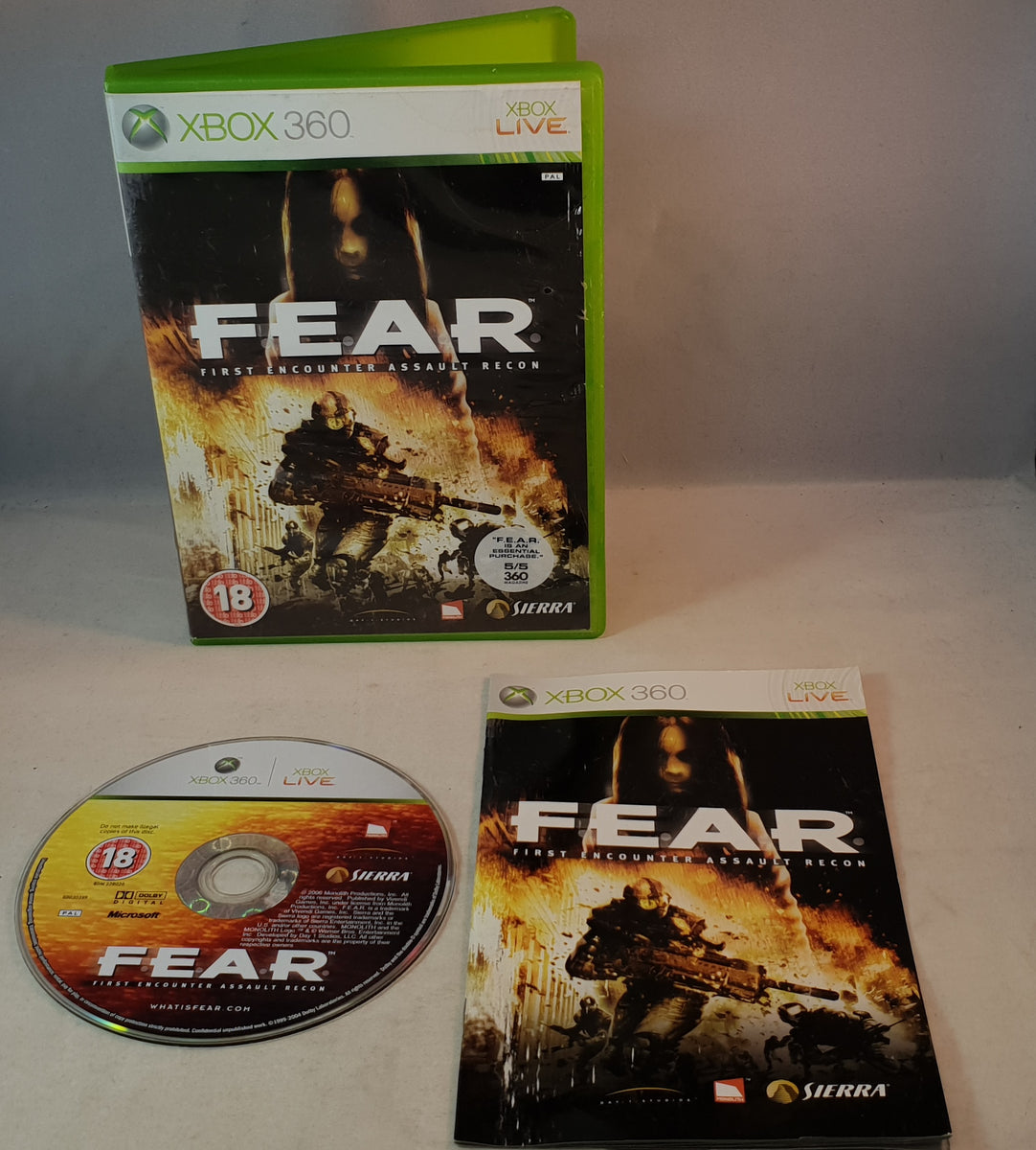 F.E.A.R Xbox 360 Game – Retro Gamer Heaven